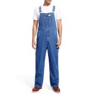 Berne Utility Workwear Relaxed Fit Men’s Blue Denim Overalls 32X30